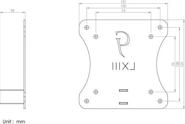 Alt view image 2 of 4 - Monitor VESA Adapter Arm/Mount Compatible with HP Pavilion 22F 22ER 22ES 22EB 22EA - 23ER 23F 23ES 23EB 23EA - 24F 24ER 24ES 24EB 24EA - 25F 25ER 25ES 25EB 25EA - 27F 27ER 27ES 27EB 27EA