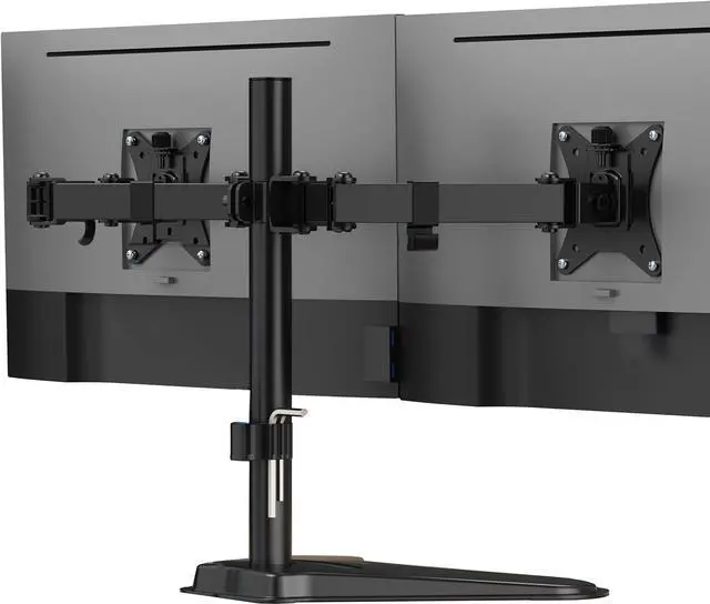 Main image of Mount-It! Dual Monitor Stand for Desk, Free Standing Monitor Stands for 2 Screens up to 19.8lbs per Arm, Fully Adjustable Dual Monitor Mount with Tilt, Swivel, Rotation with VESA 75x75 and 100x100