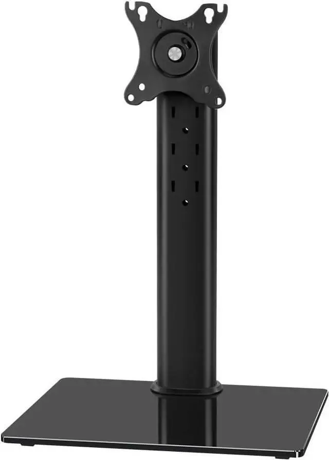 Main image of KKTONER Single Computer Monitor Stands Full Motion Swivel Free Standing Desk Vesa Mount for 13 inch to 32 inch Screen Height Adjustable Monitor Mount Vesa 75 * 75mm/100 * 100mm Hold up 77Lbs