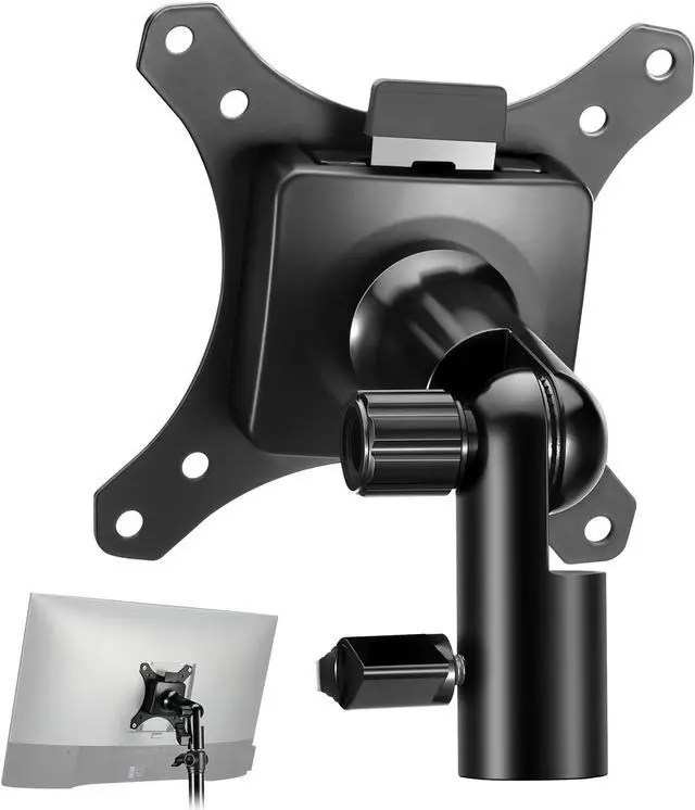 Main image of NEEWER Monitor Mount Adapter with Quick Release VESA Mount, 270° Adjustable Metal 5/8" C Stand Light Stand Adapter for Impact Screen Outdoor TV up to 17-32", Max Load 17.5lb/8kg, MA010