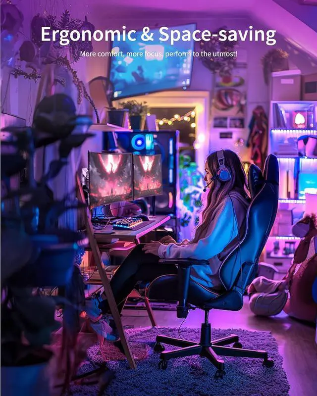 Alt view image 6 of 6 - Dual Monitor Wall Mount for Flat or Curved Screens up to 38" Within 25 lbs, Full Motion Adjustable Monitor Arm with Cable Management, VESA 75x75/100x100mm, Silver