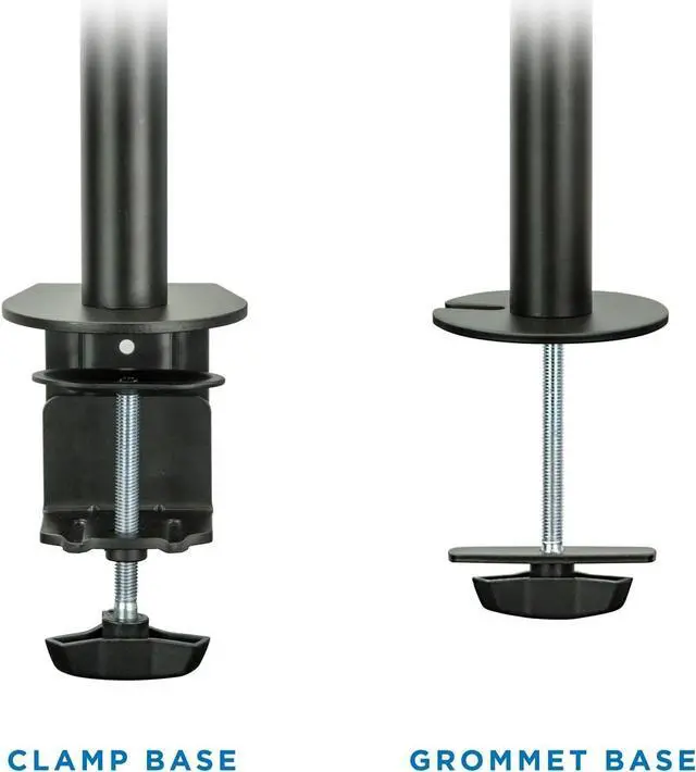 Alt view image 3 of 7 - Mount-It! Dual Monitor Mount | Double Monitor Desk Stand Arm | Two Articulating Arms Fit 2 Screens 17 19 20 21 22 24 27 Inch Computer | VESA 75 100 Compatible Displays | C-Clamp Base