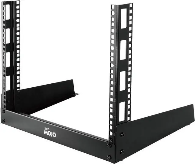 Main image of 2 Post 8U Desktop Server Rack Small Open Frame Rack for 19in AV/Data/Audio/Studio Equipment Free Standing Home/Office Rack,Square Hole