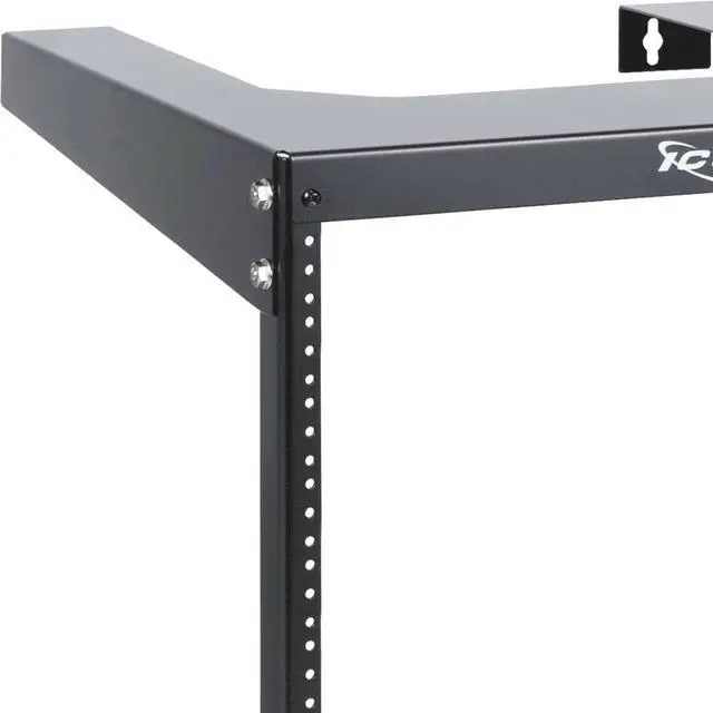 Alt view image 3 of 6 - ICC Wall Mount Rack with 8 Rack Mount Spaces (8U) - Heavy-Duty 19" Open Frame Server Rack - Space-Saving and Secure Network Equipment Rack for IT, AV and Computer Equipment Installations
