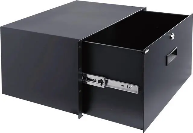 Main image of 6U Rack Drawer,Rack Mount Drawer for 19in Network Equipment/Server/AV Rack or Cabinet Enclosure,Sliding and Lockable Server Rack Drawer - Load-Bearing 22lb (10kg),with Cable Management Holes