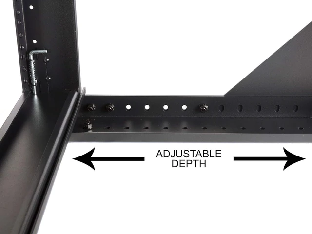 Alt view image 3 of 4 - Networx 22U Adjustable Depth Open Frame Swing Out Wall Mount Rack - 301 Series, Flat Packed