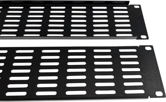 Alt view image 3 of 7 - 2U Steel Blank Panel Vented for 19 inch Server Rack Durable Mount Spacer for Network Cabinet 5 Pack Complete with Installation Hardware and Cable Tie