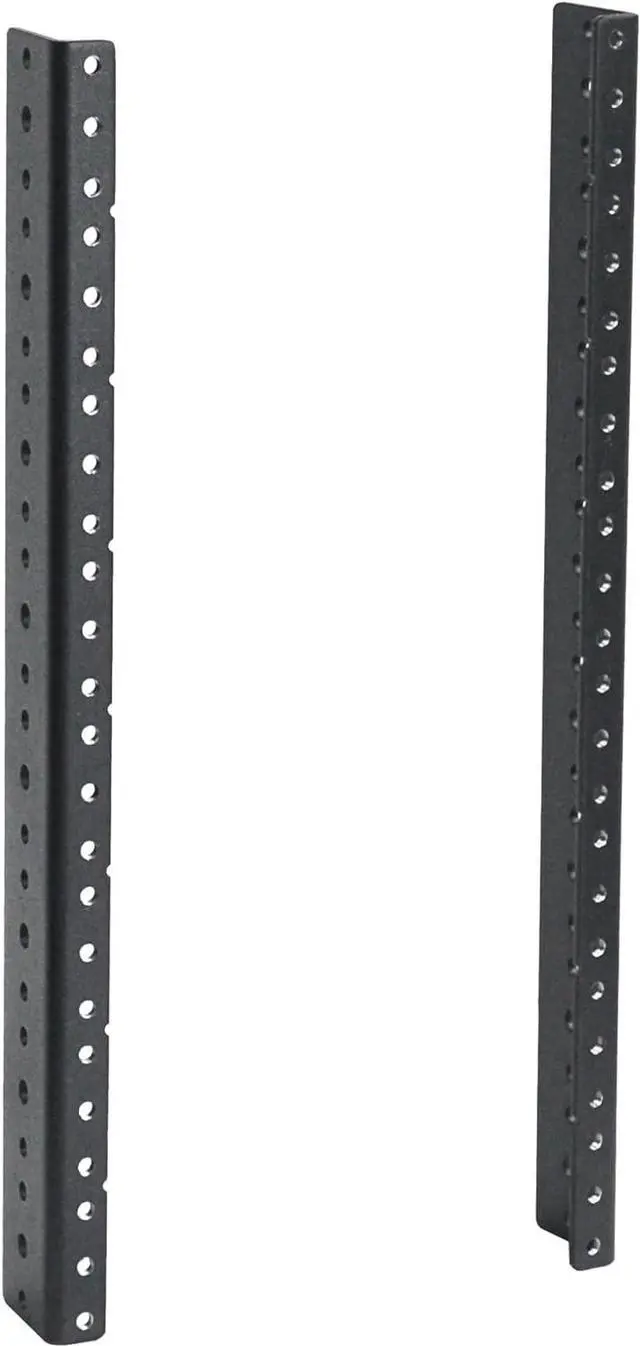Main image of RIVECO 8U Vertical Rack Rails Kit Heavy Duty Server Rack Mount Rails 2 PCS Black