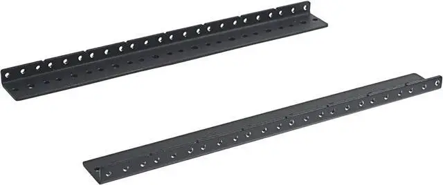 Alt view image 2 of 7 - RIVECO 8U Vertical Rack Rails Kit Heavy Duty Server Rack Mount Rails 2 PCS Black