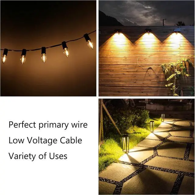 Alt view image 7 of 7 - SPT-2 18/2 Low Voltage Landscape Lighting Copper Wire - 250 Feet White 18 Gauge Wire 2-Conductor - UL Listed 18/2 Wire Electrical Wire