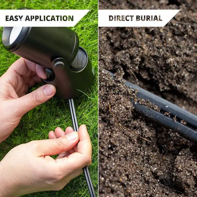 Alt view image 5 of 7 - Wirefy 12/2 Low Voltage Landscape Lighting Copper Wire - Outdoor Direct Burial - 12-Gauge 2-Conductor 250 Feet | Landscape Lighting Wire | Low Voltage Wire 12/2 | 12/2 Landscape Wire