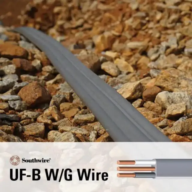 Alt view image 4 of 4 - Southwire 13054226 14/2 UF W/G Hundred' Wire, Gray, Hundred Ft