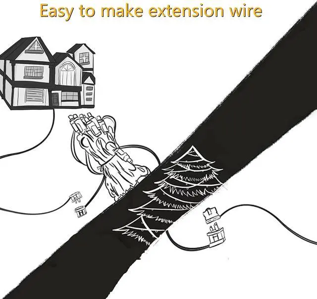 Alt view image 7 of 7 - SPT-1 Wire 50FT Electrical Wire 18-Gauge 2-Conductor Wire Hookup Stranded Copper Wire Extension Cable with 4 Vampire Plugs 10 Velcro Cable Ties, White