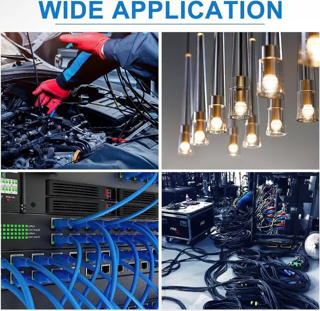 Alt view image 6 of 6 - 16 Gauge Wire 4 Conductor Electrical Wire, 16 AWG Wire Stranded PVC Cord, 12V Low Voltage/Tinned Copper/Flexible/16/4 Wire for Automotive Wire LED Strips Lamp Lighting Marine (100FT-30.48M)