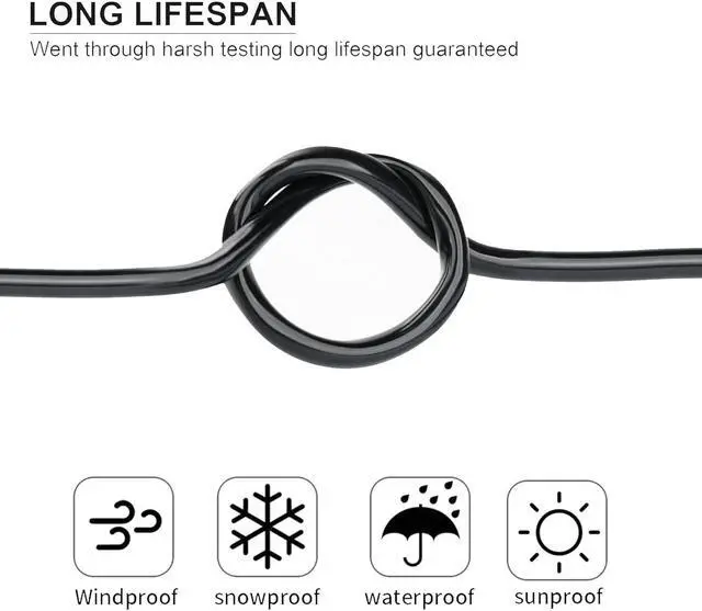 Alt view image 4 of 6 - 22 Gauge 6 Conductor Electrical Wire 25FT, UL 2464 22 AWG 6 Wire Cable Tinned Copper PVC Stranded 22/6 Core Wire for LED Lighting, Outdoor Low Voltage Extension Cable, Automotive etc.