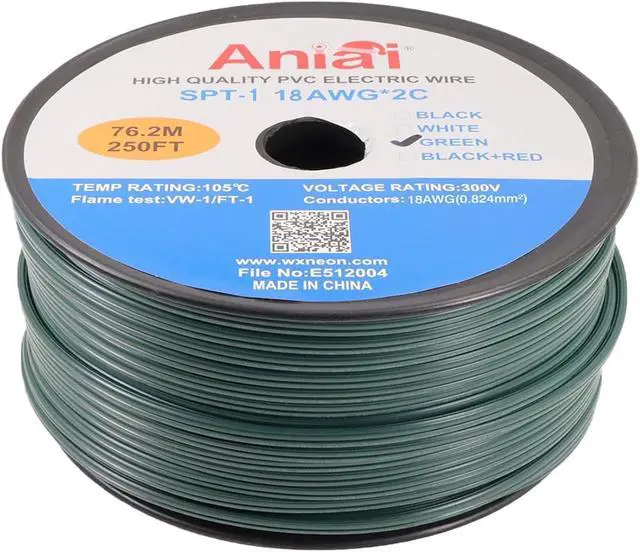 Main image of Low Voltage Landscape Wire,UL List 18/2 SPT-1 250FT Electrical Wire,for Light and Lamp Extension Cable