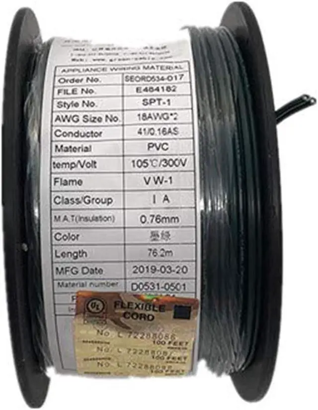 Alt view image 2 of 7 - Low Voltage Landscape Wire,UL List 18/2 SPT-1 250FT Electrical Wire,for Light and Lamp Extension Cable