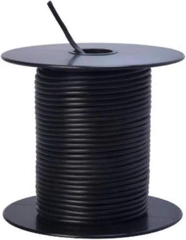 Main image of Southwire 55667323 Primary Wire, 18-Gauge Bulk Spool, 100-Feet, Black