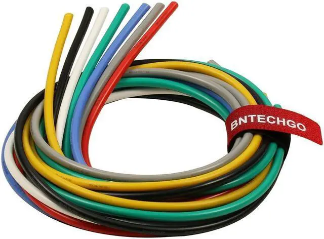 Main image of BNTECHGO 12 Gauge Silicone Wire Kit 7 Color Each 3 ft Flexible 12 AWG Stranded Tinned Copper Wire