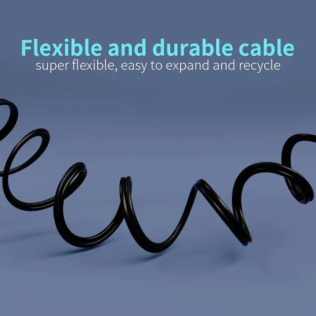 Alt view image 3 of 7 - 16 Gauge Wire 100FT, 2 Conductors Electrical Wire Black Cable, Low Voltage 16 AWG Copper Clad Aluminum Extension Cord for Speaker Wire, LED Wire, Automotive Wire 12V/24V DC