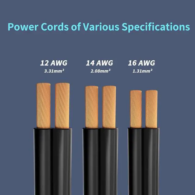 Alt view image 5 of 7 - 16 Gauge Wire 100FT, 2 Conductors Electrical Wire Black Cable, Low Voltage 16 AWG Copper Clad Aluminum Extension Cord for Speaker Wire, LED Wire, Automotive Wire 12V/24V DC