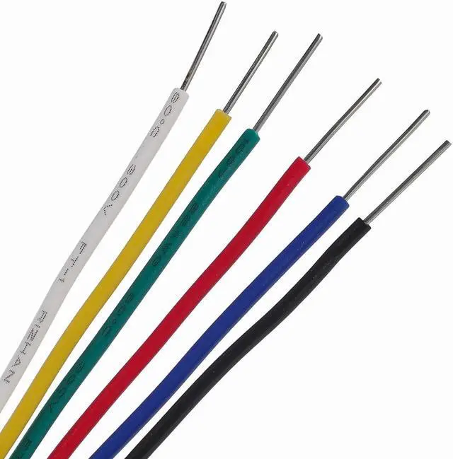 Alt view image 2 of 7 - 22 awg Wire Solid Core Hookup Wires-6 Different Colored Jumper Wire 30ft or 9m Each, 22 Gauge Electronic Wire PVC (OD: 1.60mm) Hook up Wire Kit