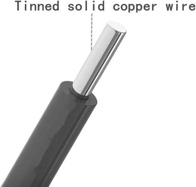 Alt view image 6 of 7 - 22 awg Wire Solid Core Hookup Wires-6 Different Colored Jumper Wire 30ft or 9m Each, 22 Gauge Electronic Wire PVC (OD: 1.60mm) Hook up Wire Kit
