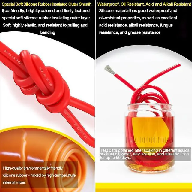 Alt view image 6 of 7 - 150Ft 16 Gauge Wire 6 Colors Electrical Wires 16AWG 600V Tinned Copper Silicone Wires Electric Stranded Hook Up DIY Wires Kit Insulated for Flexibility & Durability Ideal for Elec Wiring Proj