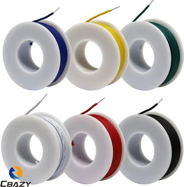 Alt view image 3 of 5 - Electrical Wire CBAZY Hook up Wire Kit (Solid Wire) 22 Gauge 6 Colors 26.2 feet Each Wires 22 AWG