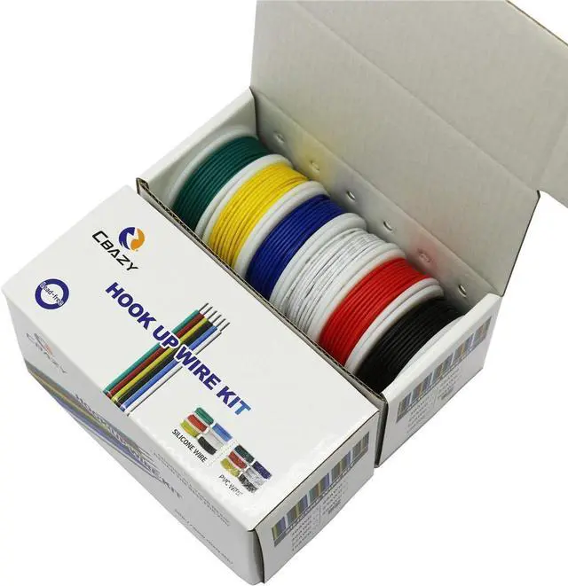 Alt view image 5 of 5 - Electrical Wire CBAZY Hook up Wire Kit (Solid Wire) 22 Gauge 6 Colors 26.2 feet Each Wires 22 AWG