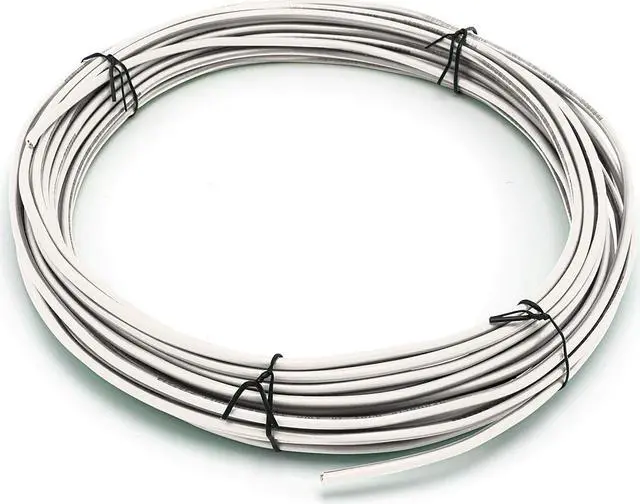 Main image of THE CIMPLE CO 10 Feet (3 Meter) - Insulated Solid Copper THHN/THWN Wire - 12 AWG, Wire is Made in The USA, Residential, Commerical, Industrial, Grounding, Electrical Rated for 600 Volts - in White