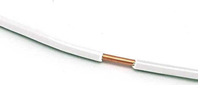 Alt view image 3 of 7 - THE CIMPLE CO 10 Feet (3 Meter) - Insulated Solid Copper THHN/THWN Wire - 12 AWG, Wire is Made in The USA, Residential, Commerical, Industrial, Grounding, Electrical Rated for 600 Volts - in White