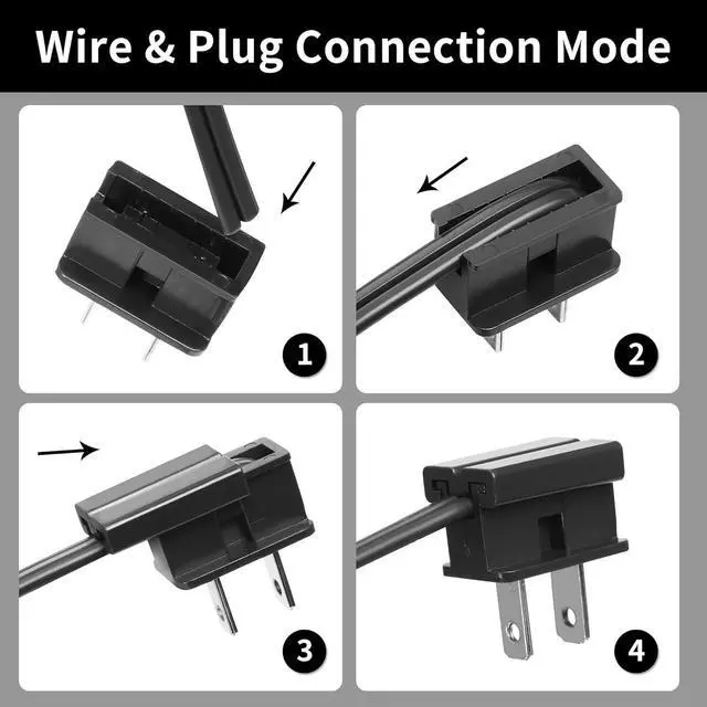 Alt view image 4 of 7 - SPT-1 50FT 18/2 Electrical Wire, 18 Gauge 2 Conductors Lighting Copper Wire, Hookup LED Lighting Strips Flexible Wire Extension Cord, Black