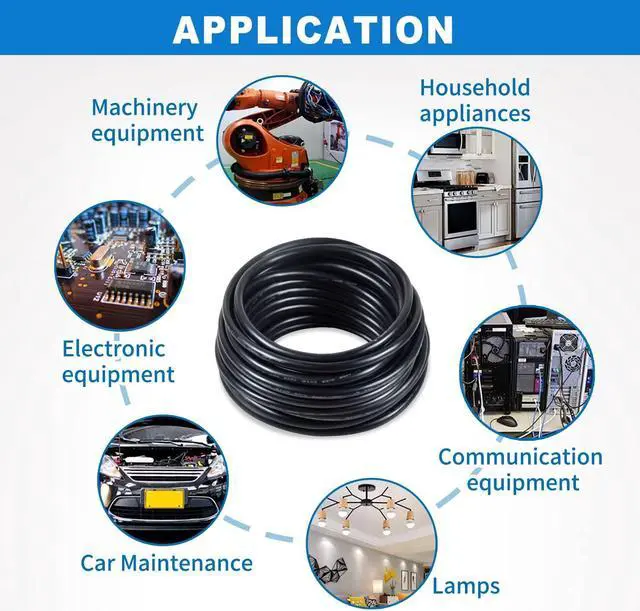 Alt view image 5 of 6 - 14awg 6 Wire Cable 14/6 Electrical Wire 6 Core Extension Cable 30 feet UL2464 DC 5V/12V/24V/300V 14 Gauge Oxygen Free Stranded Tinned Copper Wire