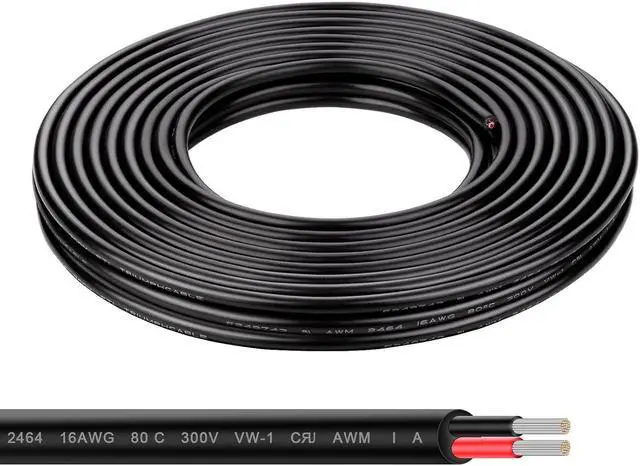 Main image of 16 Gauge Electrical Wire, 30FT Stranded Tinned Copper Wire, Flexible 16 AWG Wire for LED Strips Lamp Lighting Marine Automotive (16 Gauge, 30FT)