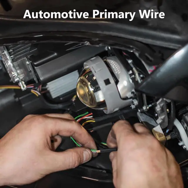 Alt view image 5 of 6 - 16 Gauge Wire (6-Pack Black/Red/Grey/Blue/Green/Brown, Each 100 FT), Low Voltage Automotive Primary Harness Wire for Battery, Car Audio, Remote Trailer, Security Alarm, Hook Up Wiring, 16AWG CCA, DIY