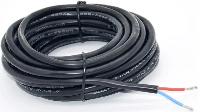 Main image of 18 awg 0.75mm² Silicone Electrical Wire 2 Conductors Cores Wire 20ft 18/2 Gauge Soft and Flexible Hook Up Stranded Tinned Copper Wire