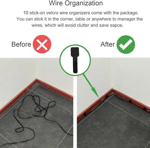 Alt view image 4 of 6 - 18#SPT-1 50FT Electrical Wire Low Voltage 18 Gauge 2-Conductor UL Listed Flexible Landscape Lighting Wire Outdoor Direct Burial Extension Cord of Copper Strands with 4 Vampire Plugs, Black