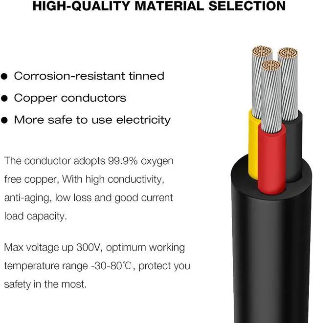 Alt view image 4 of 7 - 16 Gauge Electrical Wire 30FT, 16/3 Stranded Low Voltage Landscape Lighting Wire, Outdoor Direct Burial Waterproof Oil-Proof UV Resistant PVC Jacket Cable for LED Lamp Lighting Automotive Speaker