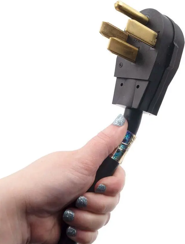 Alt view image 3 of 7 - Supplying Demand 4 Foot Range Electrical Power Cord 4 Prong Wire 40 Amp 250 Volt