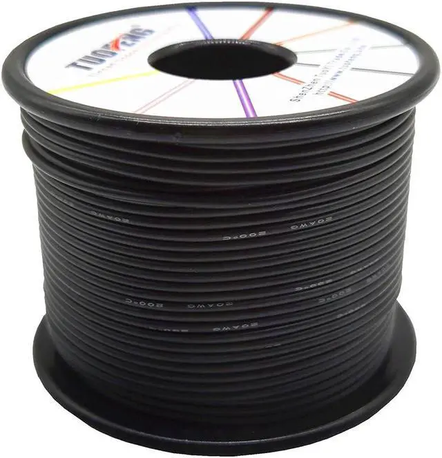 Alt view image 2 of 7 - 20 AWG Electrical Wire 400 Feet Stranded Wire [200 ft Black and 200 ft Red] Flexible Silicone Wire 20 Gauge Hook Up Wire Cable of Tinned Copper Wire