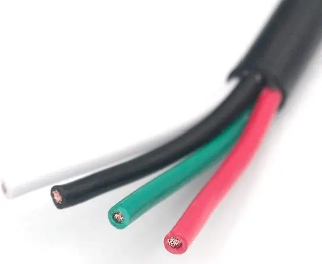 Alt view image 3 of 6 - HANSUM 50ft Electrical Wires 14/4 AWG Conductor Automotive Wire for Mini Split Air Conditioner 14Gauge Speaker Low Voltage Wire 300V led Wire Stranded PVC Cord Oxygen-Free Copper Cable Power (50FT)