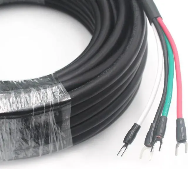 Alt view image 2 of 6 - HANSUM 50ft Electrical Wires 14/4 AWG Conductor Automotive Wire for Mini Split Air Conditioner 14Gauge Speaker Low Voltage Wire 300V led Wire Stranded PVC Cord Oxygen-Free Copper Cable Power (50FT)