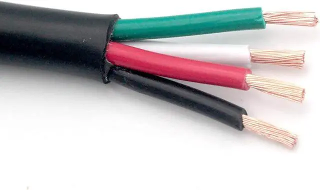 Alt view image 4 of 6 - HANSUM 50ft Electrical Wires 14/4 AWG Conductor Automotive Wire for Mini Split Air Conditioner 14Gauge Speaker Low Voltage Wire 300V led Wire Stranded PVC Cord Oxygen-Free Copper Cable Power (50FT)