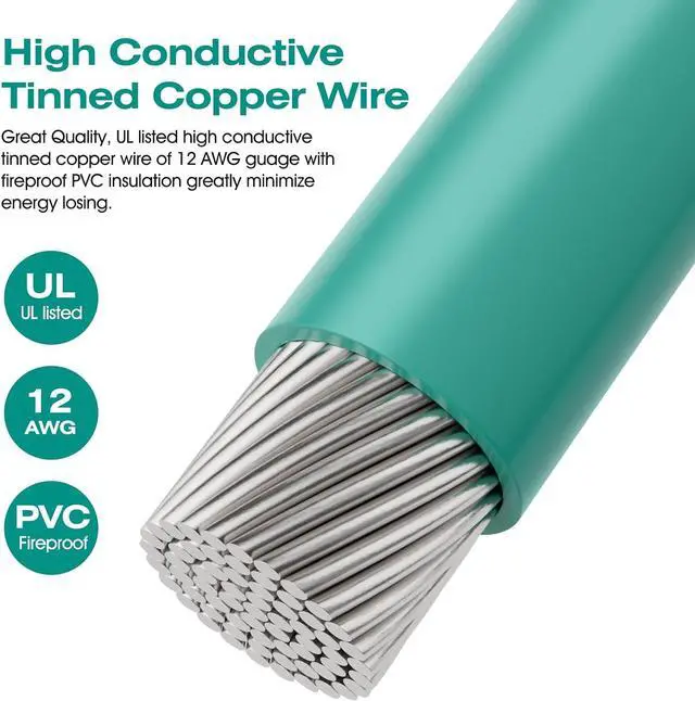 Alt view image 6 of 7 - Portable Ground Rod with 4ft 12AWG UL Listed Grounding Wire with Crocodile Clip,Great for Electric Fences,Antennas,Generator (Grounding Rod with 4ft Wire)