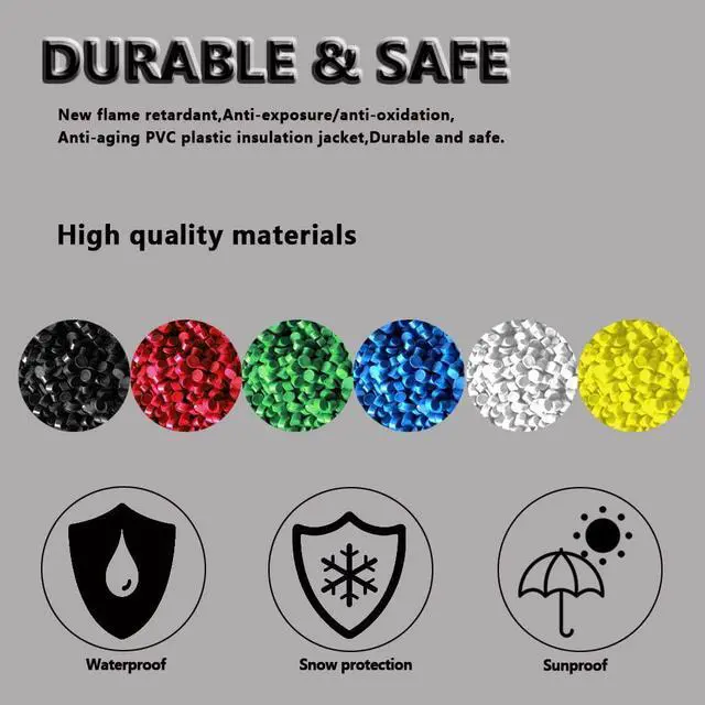 Alt view image 5 of 6 - 10m/33ft RGBCCT LED Electrical Wire 22 Gauge 6Pin 12V DC RGBWW Extension Cable 6 Colors 22AWG Wires for RGBCCT 3528 5050 LED Strip