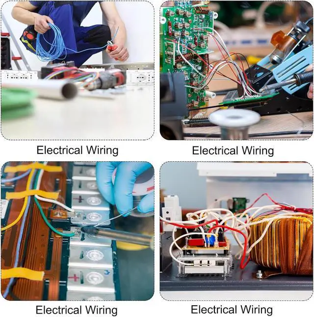 Alt view image 7 of 7 - MECCANIXITY 18 Gauge Wire Silicone Wire 18AWG Electrical Wire Stranded Wire High Temperature Hookup Wire Tinned Copper Wire 30m/100ft Blue Spool for Model Wiring, DIY Wiring