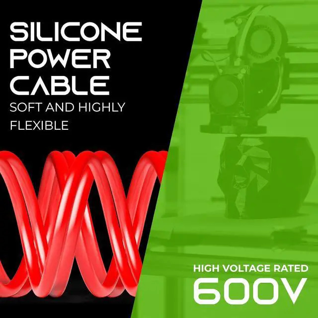 Alt view image 2 of 7 - GearIT 12 Gauge Silicone Wire 600V (Red - 50 Feet) 12AWG Tinned OFC Oxygen Free Copper Stranded Soft Flexible Wires for Primary, Electrical, Car/Auto, Trailer, Amp - 12ga 50ft