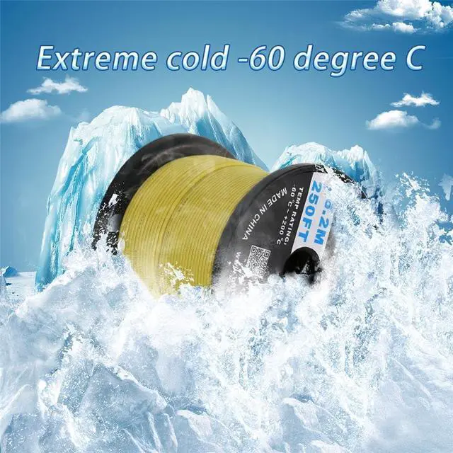 Alt view image 4 of 7 - BNTECHGO 20 Gauge Silicone Wire Spool 250 ft Yellow Flexible 20 AWG Stranded Tinned Copper Wire