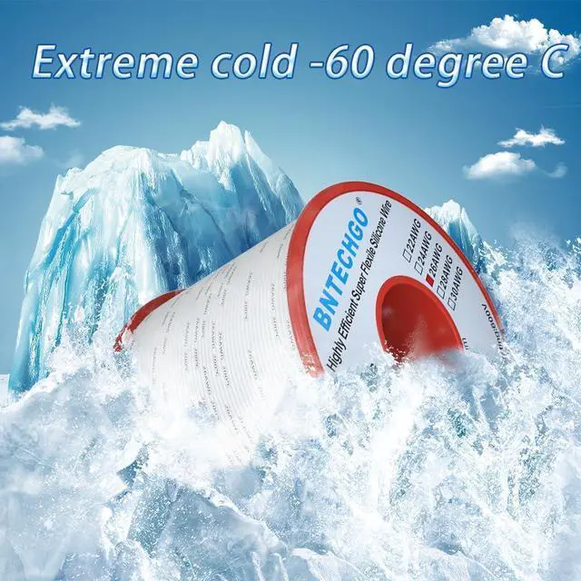 Alt view image 5 of 7 - BNTECHGO 26 Gauge Silicone Wire Spool 250 ft White Flexible 26 AWG Stranded Tinned Copper Wire